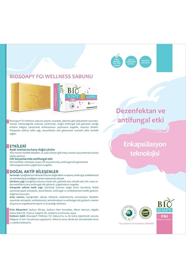 Doğal Fgı Maya Mantar Sabunu 100 Gr X 2 Adet (mantar Tedavisinde Doğal Çözüm) - 7