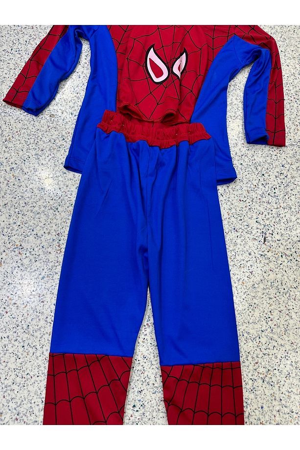 SPİDERMAN KOSTÜM PİCAMA ALT ÜST MASKE - 2