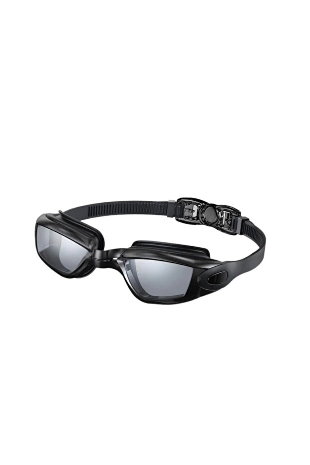Clear Vision, Comfortable Experience: Enjoy Underwater with Silicone Swimming Goggles! Black