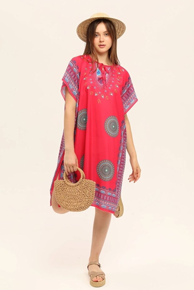 Kadın Plaj Pareo Elbise - 3