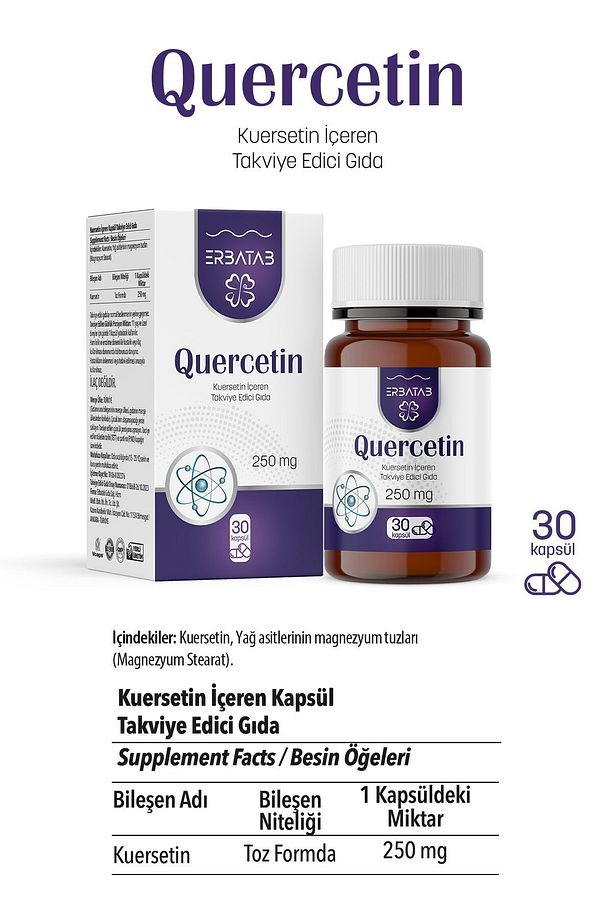 Quercetin ( Kuersetin ) 30 Kapsül - 7