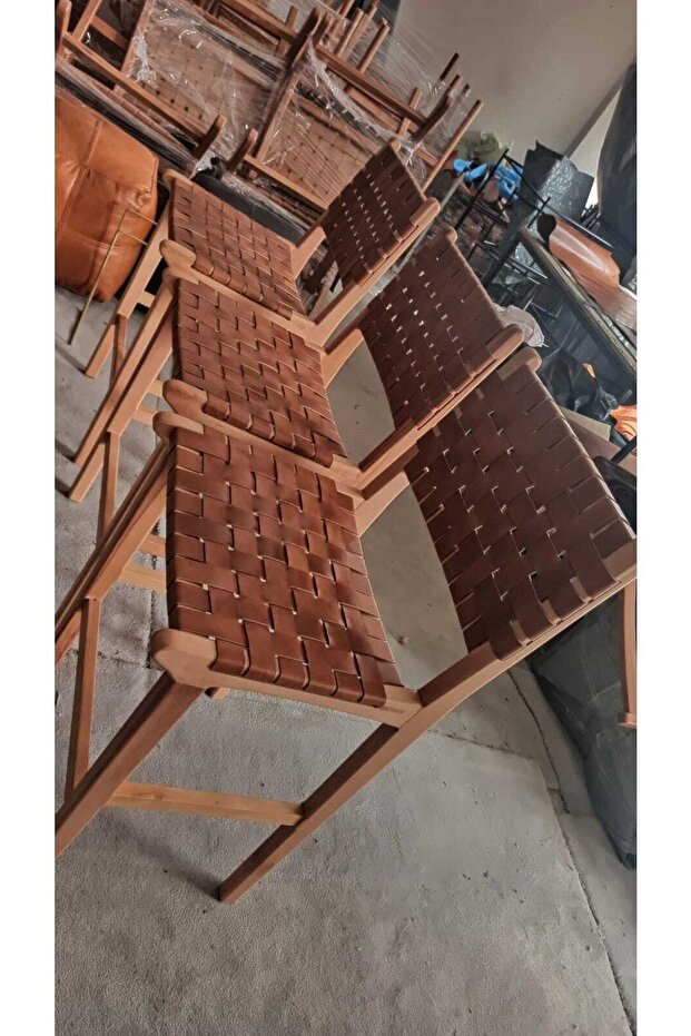 Deri Bar Sandalyesi - 3