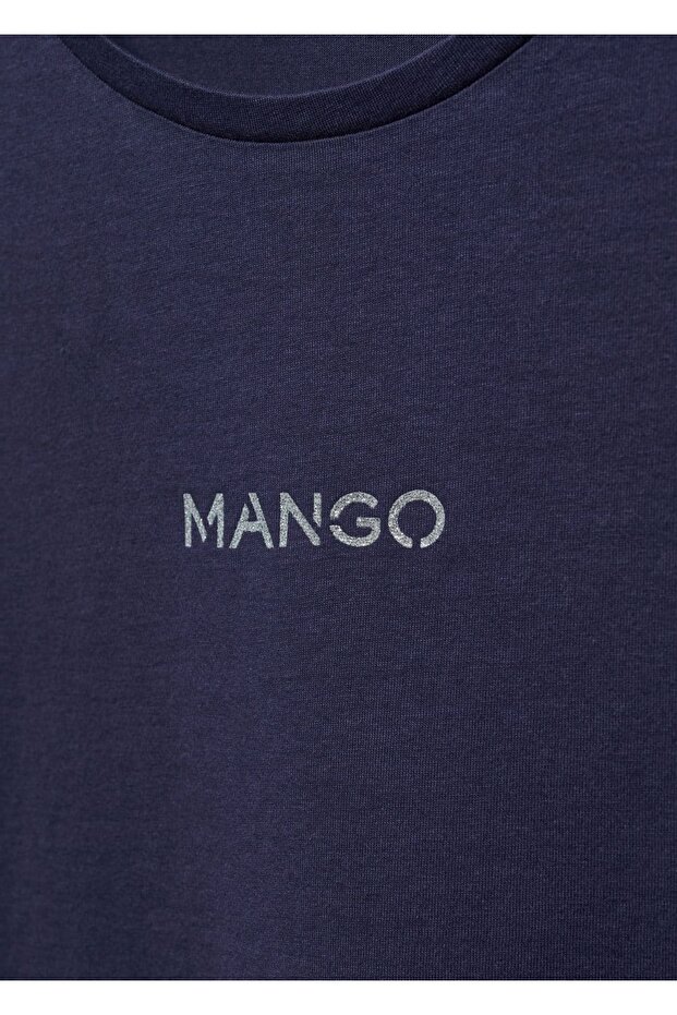 Pamuklu logolu tişört - 6