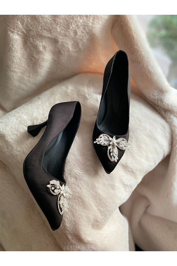 Taşlı Kadın Ayakkabısı Stiletto - 4