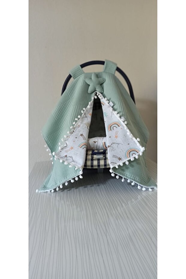 DEVADESIGN 100% Cotton Muslin Pique Stroller Set - 1