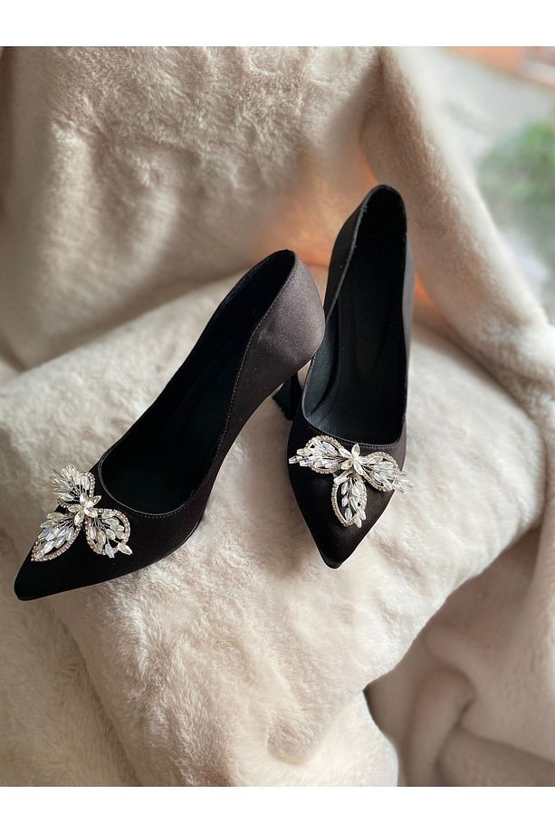 Taşlı Kadın Ayakkabısı Stiletto - 3