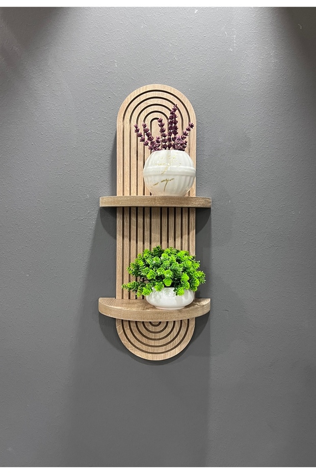 Semplice Meşe Dekoratif Duvar Rafı - 1