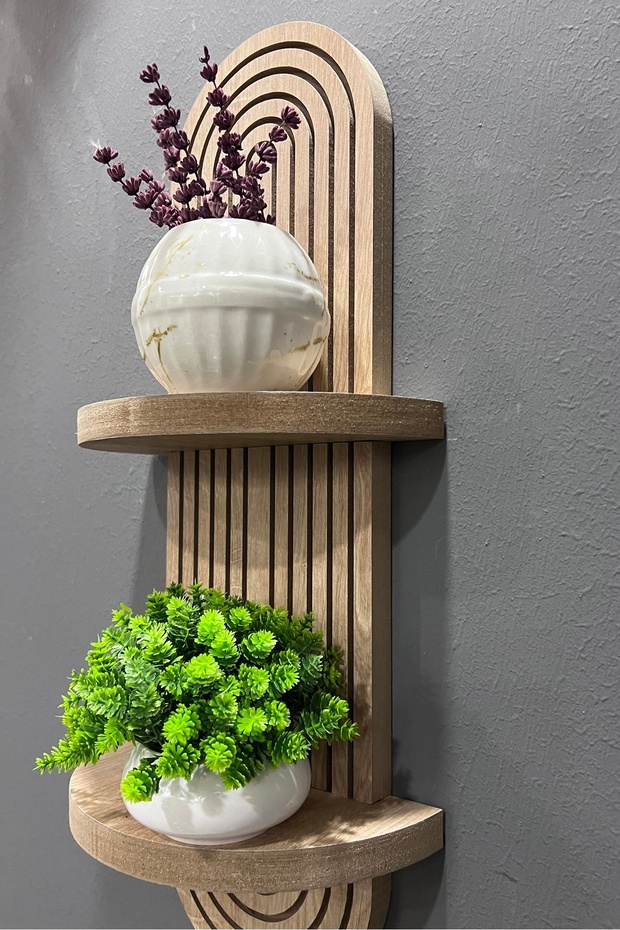 Semplice Meşe Dekoratif Duvar Rafı - 3