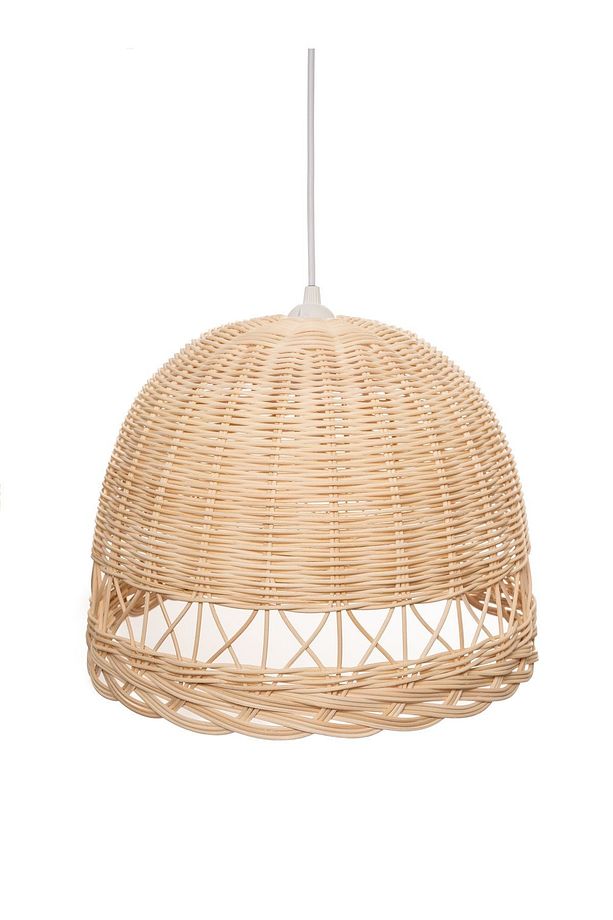 Rattan Bambu Hasır Kafes Avize - 3