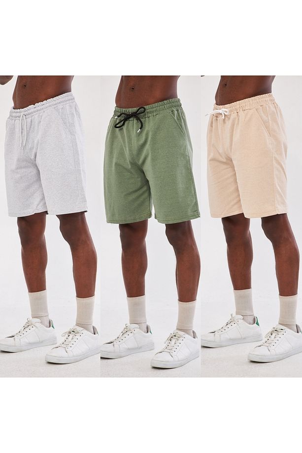 Unisex 3 Lü Şort - 1