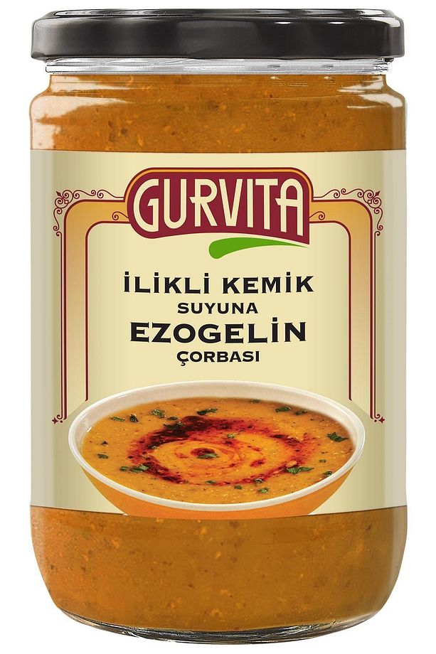 Jöle Kıvamında Ilikli Kemik Suyuna Ezogelin Çorbası 660 ml - 1