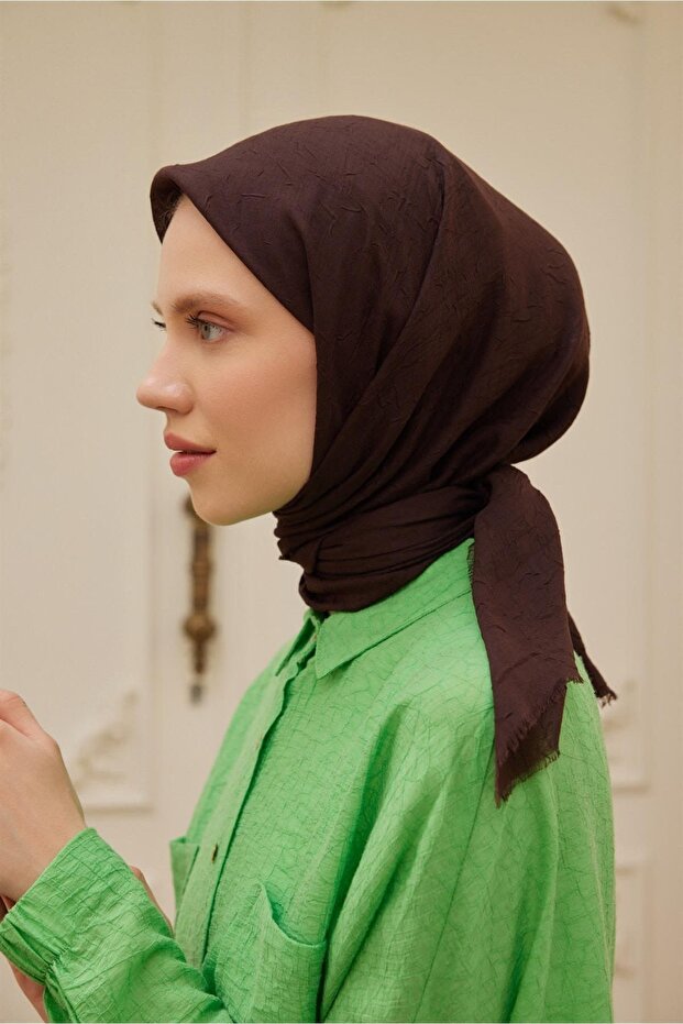 Bambu Eşarp Acı Kahve - 1