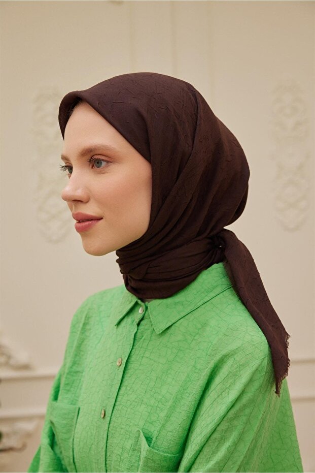 Bambu Eşarp Acı Kahve - 5