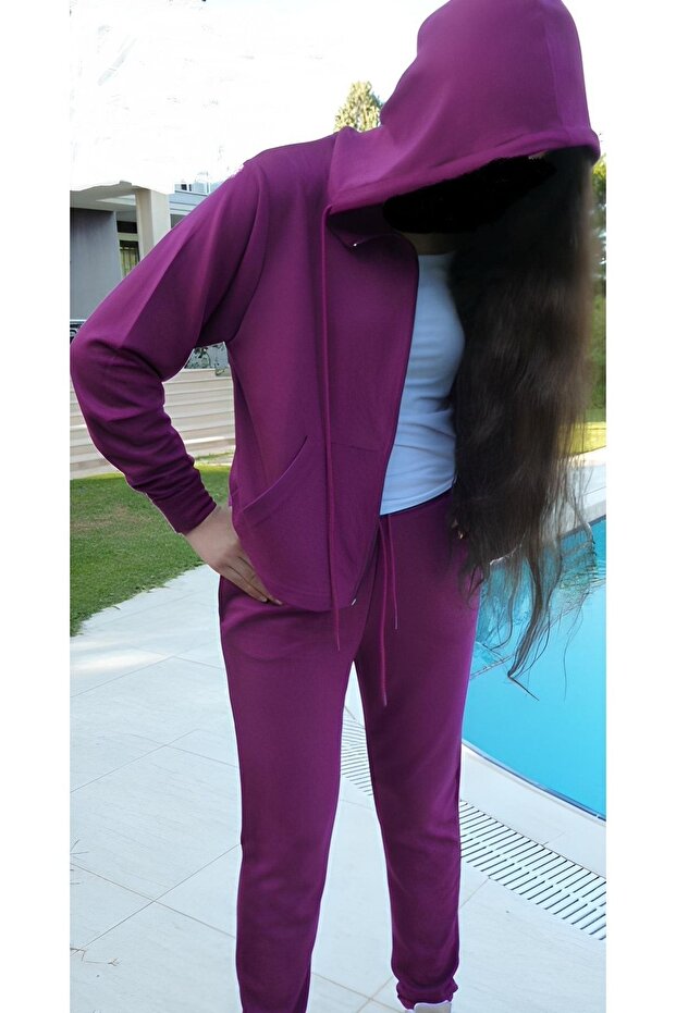 Kadın Fermuarlı Sweatshirt - 2