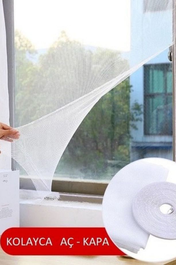 Çift Kanat Pencere Sinekliği Yapışkanlı Sinek Teli Yapışkanlı Sineklik Tülü - 5