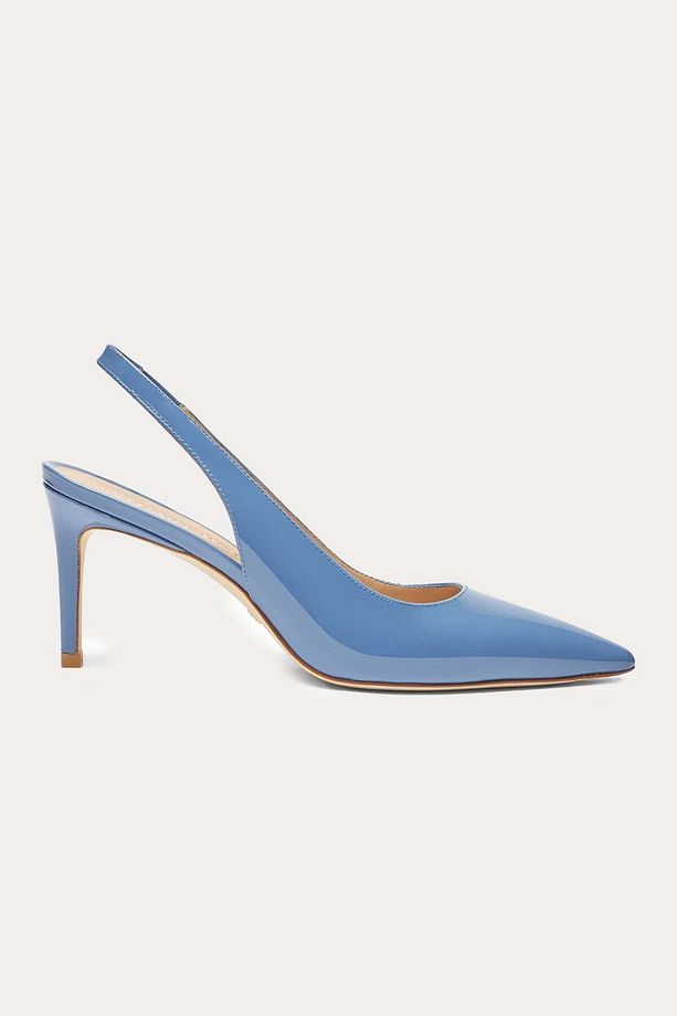 Sivri Burunlu Deri Stiletto Ayakkabı - 1