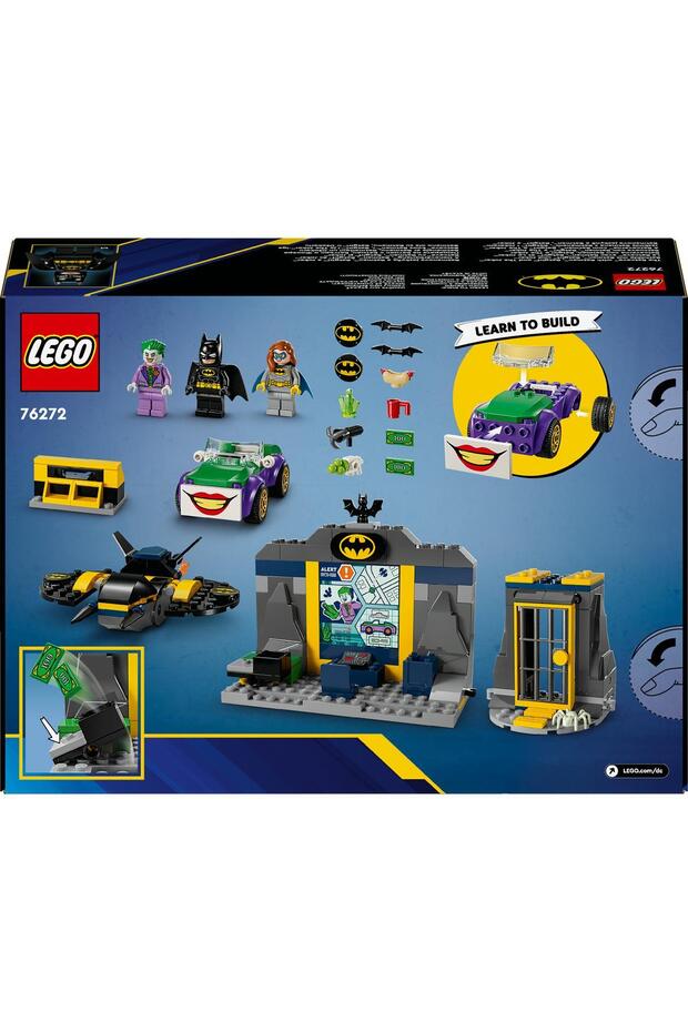 ® DC Batman™: Batman™, Batgirl™ ve Joker™ ile Batcave™ 76272 - 4 Yaş ve Üzeri Set (184 Parça) - 4