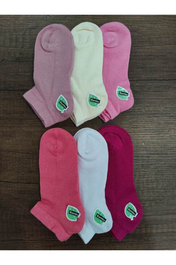 Children's 6 Pairs Seamless Bamboo Short Summer Booties Socks