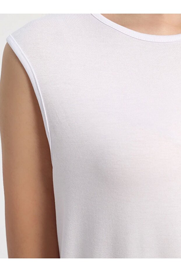 Kolsuz Basic Tunik - Beyaz - - 5