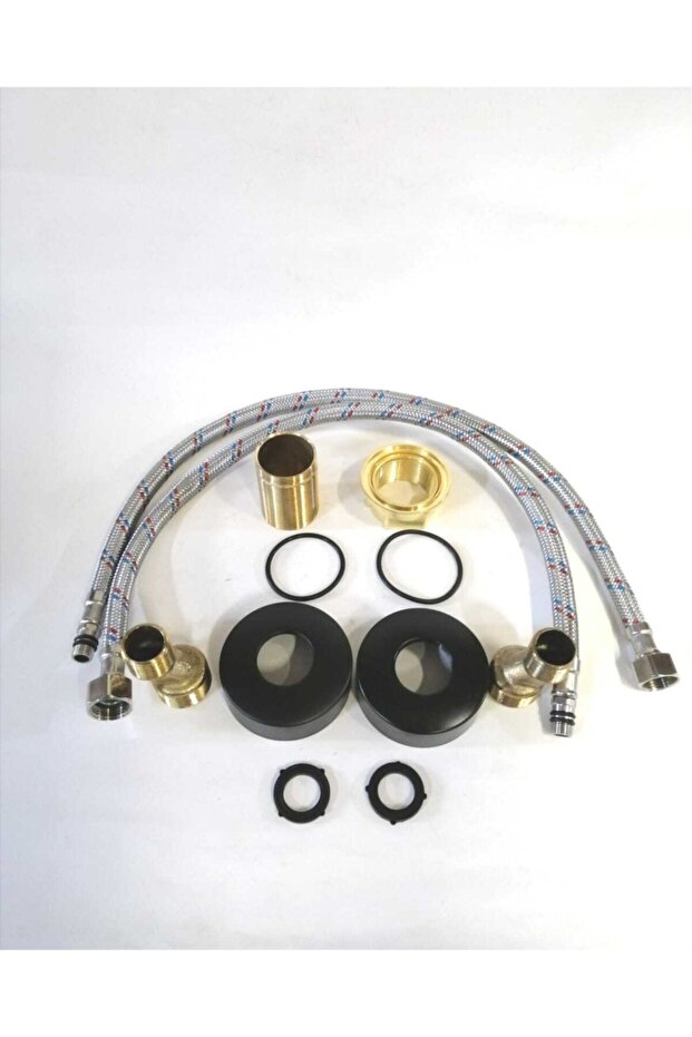 Fleko Siyah Mix Lavabo& Banyo Batarya 2li Set - 7