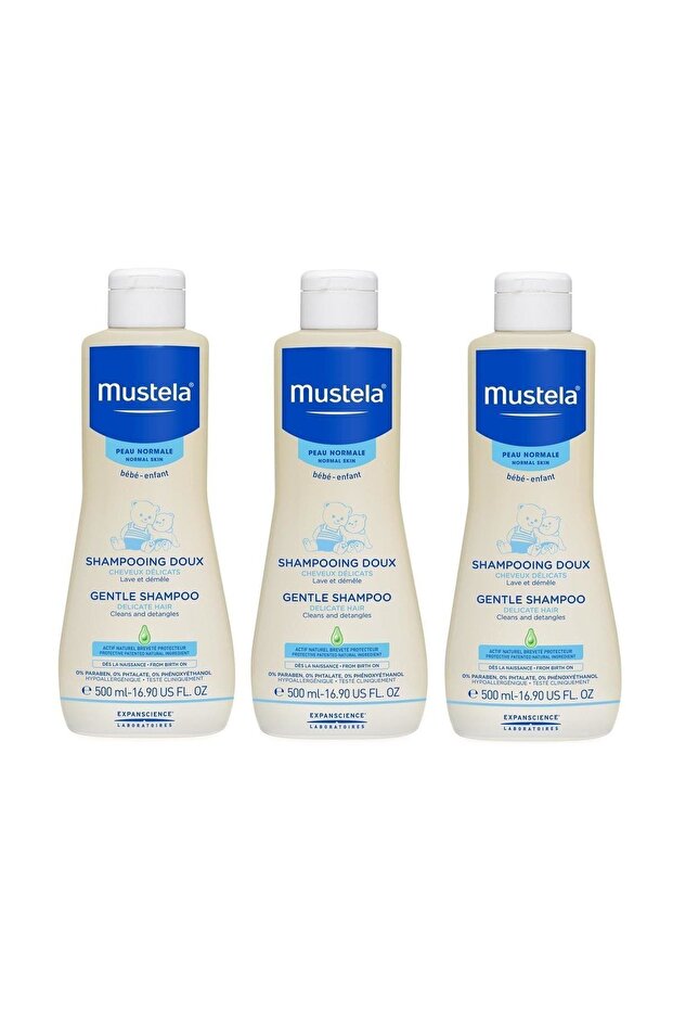 Gentle Shampoo Baby Shampoo 500 ml 3 Pieces