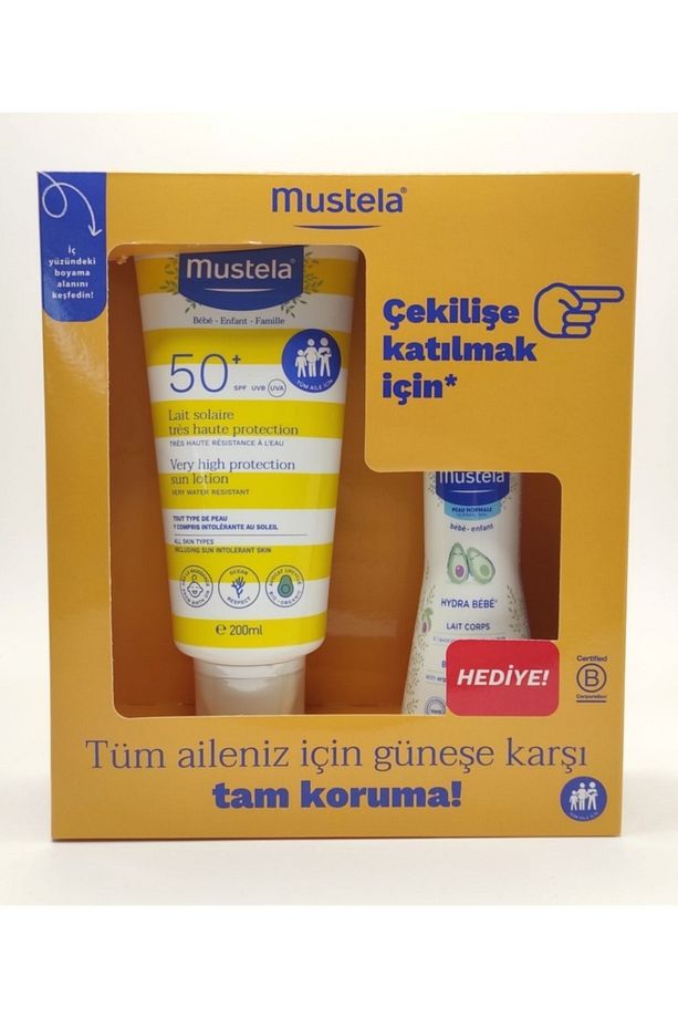 Spf50+ Güneş Losyonu 200 ml  100 ml Hydra Bebe - 1