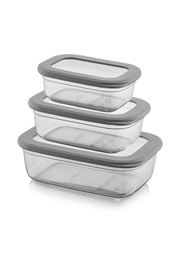 Foly Poly Rectangular Storage Container Shallow 1x(1200 ML, 670 ML, 400 ML) - 3