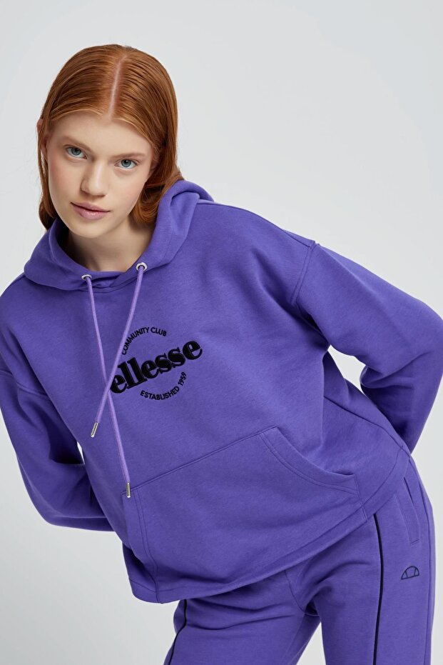 Kadın Kapüşonlu Sweatshirt EF037-PR - 2