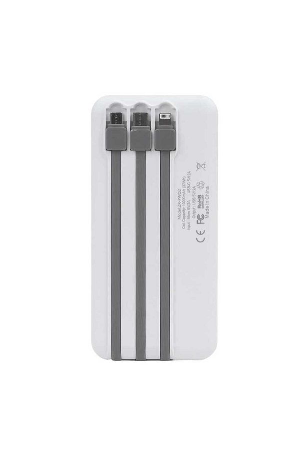 Zr-pw02 Type-c - Micro - Lightning Led Göstergeli Taşınabilir Powerbank 10000 Mah - 3