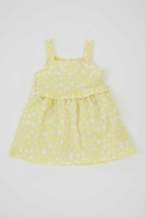Kız Bebek Çiçekli Askılı Elbise A8145a523sm - 5