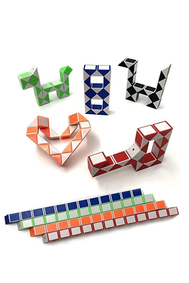 Magic Snake Rubik - Magic Snake Intelligence Patterned Karne Cube Gift Toy - 2