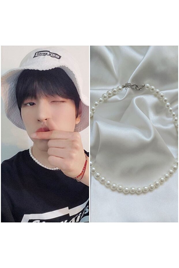 KPOP STRAYKIDS Seungmin Pearl Necklace