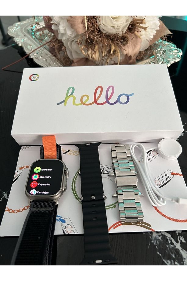Watch Hello 3 Plus Akıllı Saat Ultra Amoled 4gb Galeri Ses Kaydetme 3 Kordon Ios Ve Android Uyumlu - 7