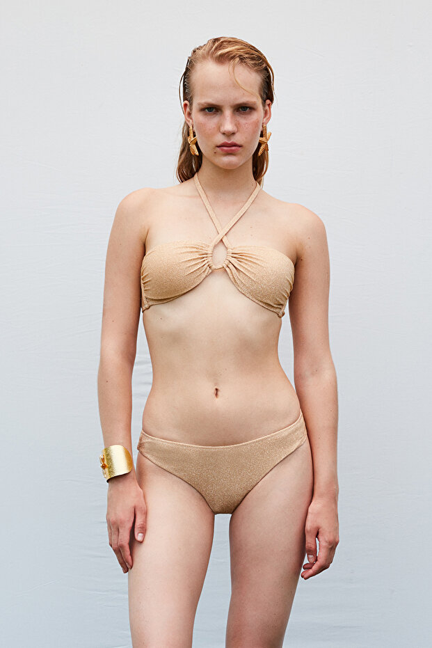 طقم بيكيني ذهبي من جيلدا - 1