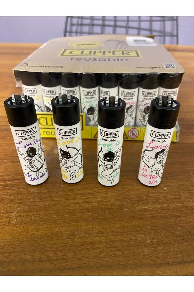 Aşk Desenli 4 lü Çakmak - 1