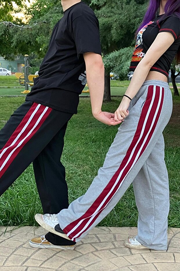 Gri Şeritli Eşofman - 3