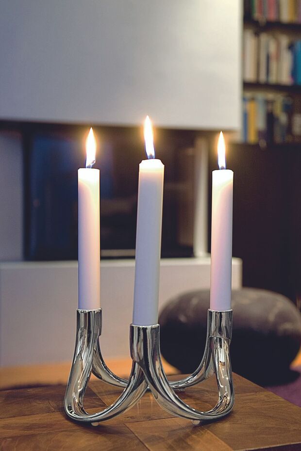 Bow 3 Kollu Şamdan 8 Cm - 5