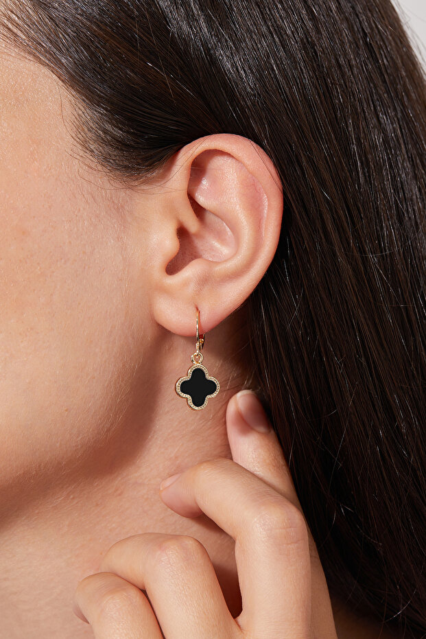 Kadın Yonca Model Küpe - 2