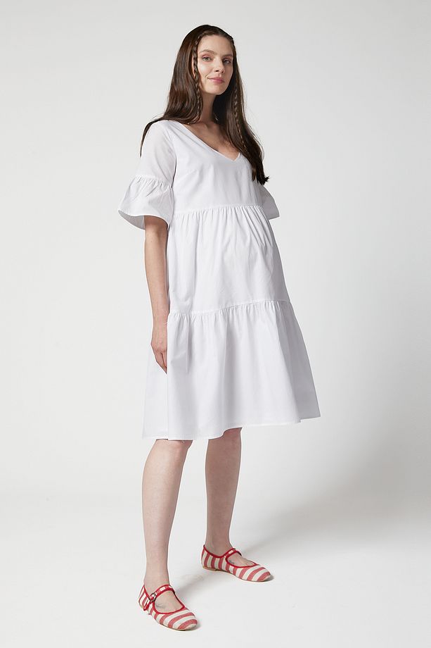 Freya Poplin Hamile Elbise - 6