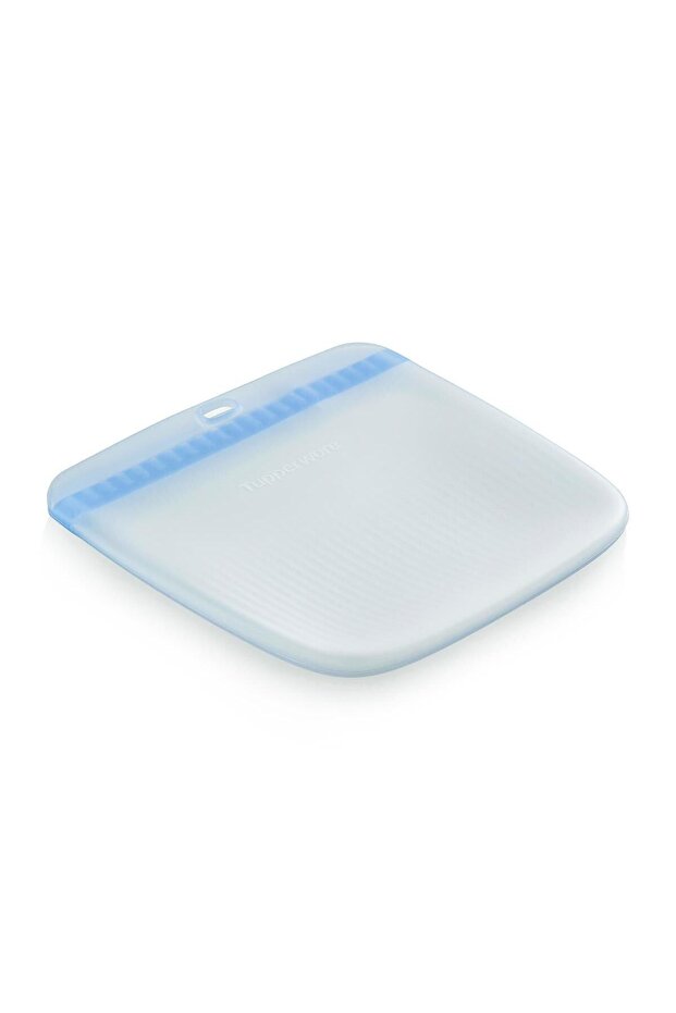 Blue Silicone Medium Thin Meal Carry Bag