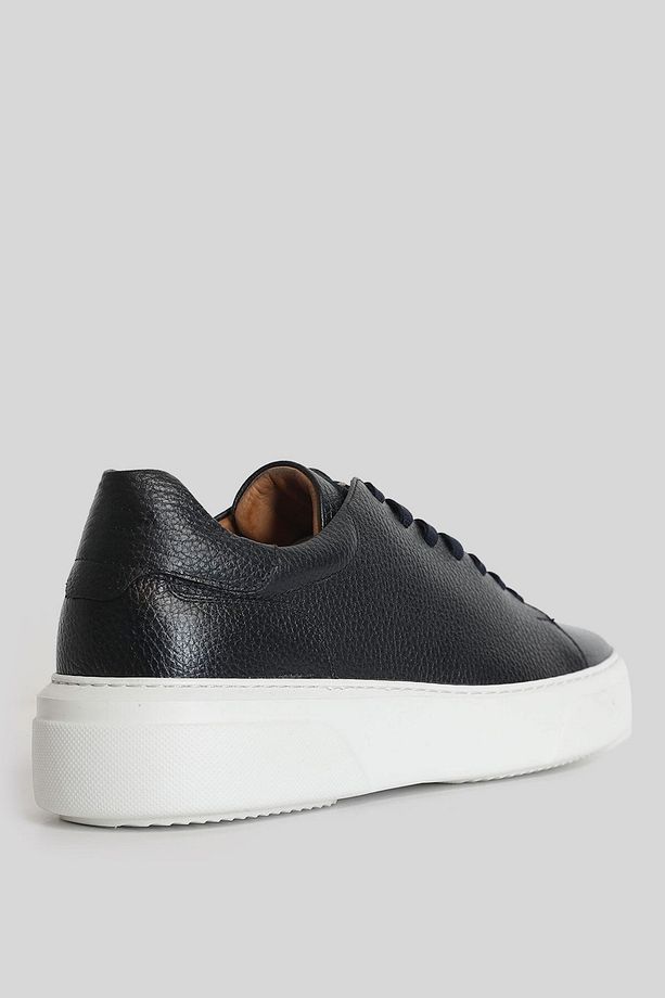 Tommy Lacivert Sneaker Ayakkabı Erkek Ayakkabı  %100 Deri - 3