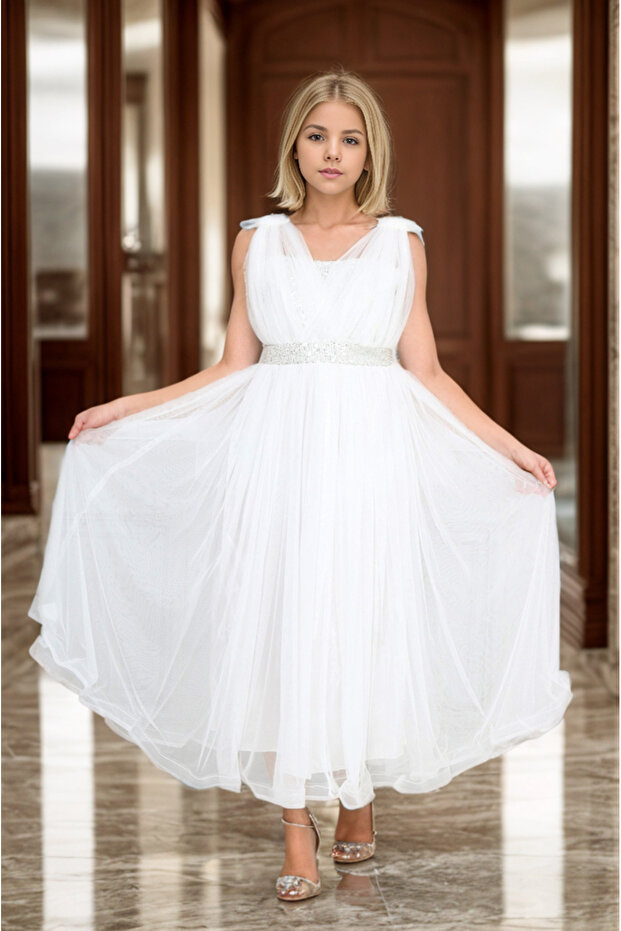 Girl's Sequined Evening Dress&Wedding Attire 11 Years-12 Years-13 Years-14 Years