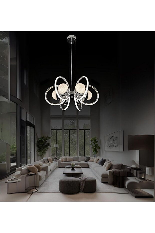 Sofia 6'lı Sarkıt Ledli Avize - 1