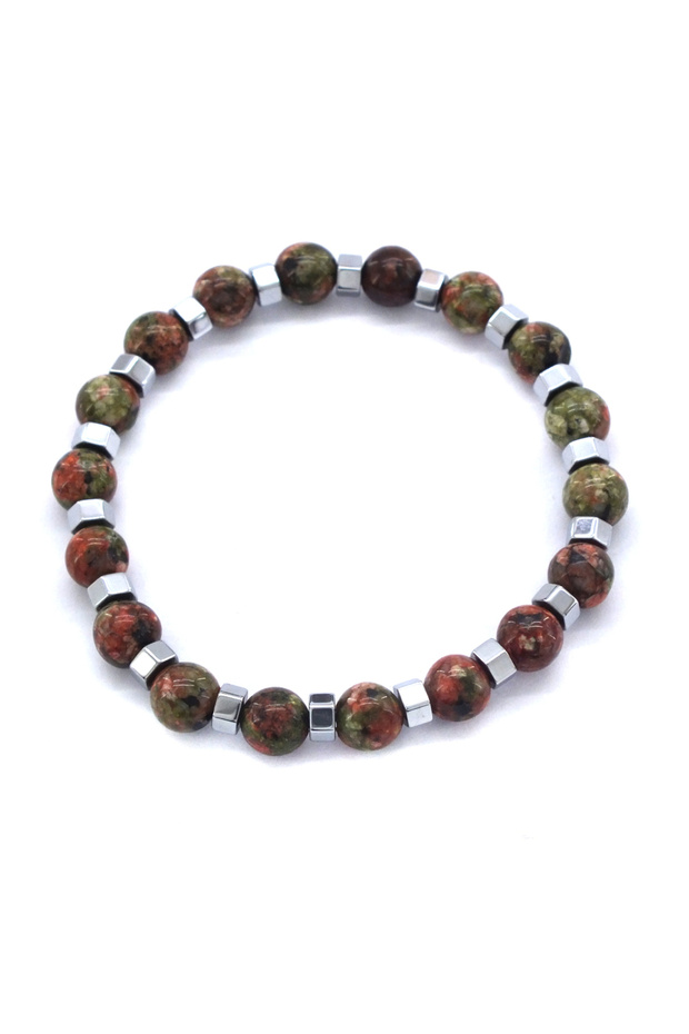 Unakit Natural Stone Men's Bracelet Eblk-497