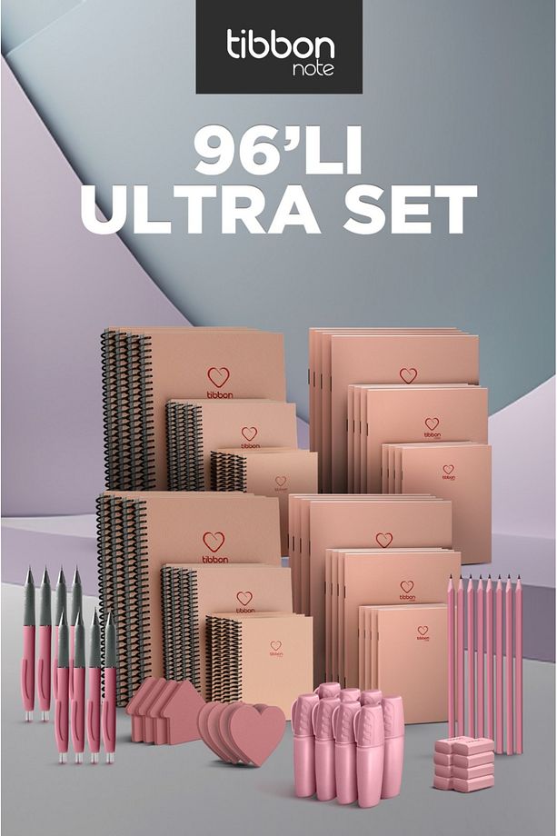 Ultra Set 96'lı Pembe - 1