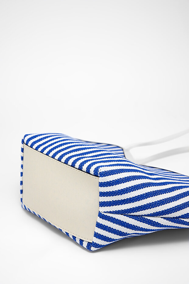 Kadın Hasır Kumaş Omuz Çantası Node - 5