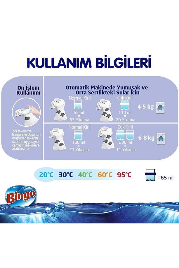 Sıvı Çamaşır Deterjanı Renkliler ve Beyazlar 2600 ml (2 Adet) - 4
