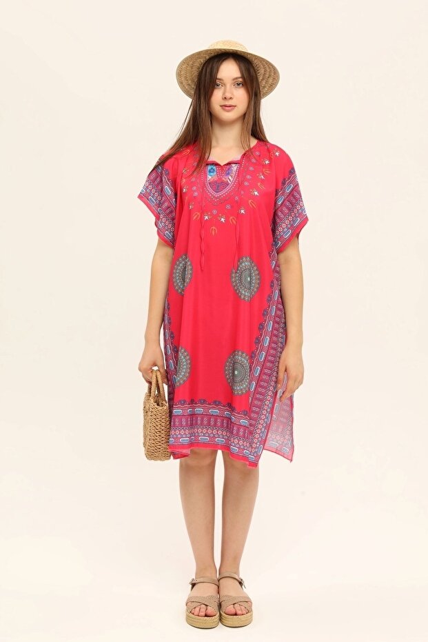 Kadın Plaj Pareo Elbise - 1