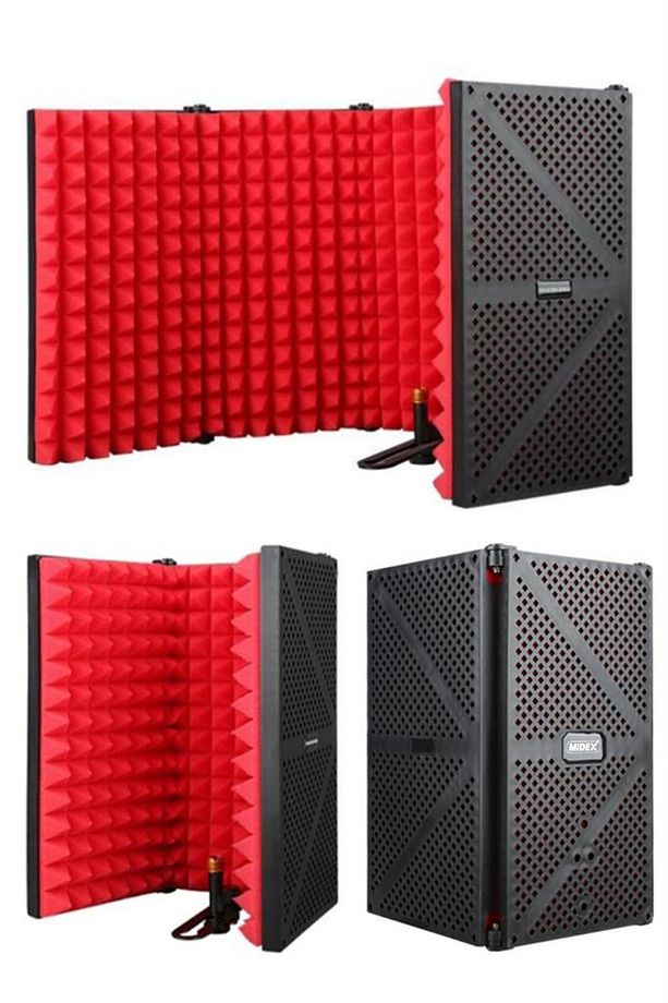 Pf-44 Red Mikrofon Ses Yalıtım Izolasyon Paneli 5 Bölümlü (75x30 Cm) - 4