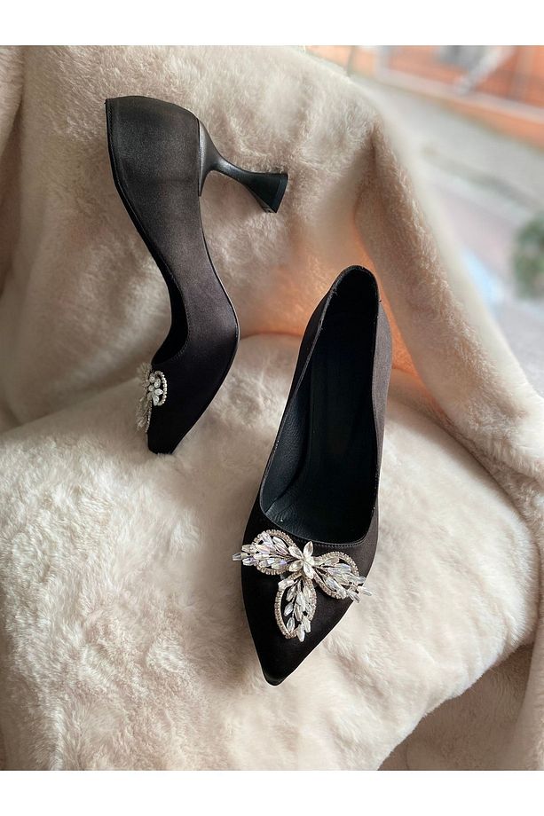 Taşlı Kadın Ayakkabısı Stiletto - 1